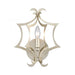 Delray 1-Light Sconce in Aged Silver