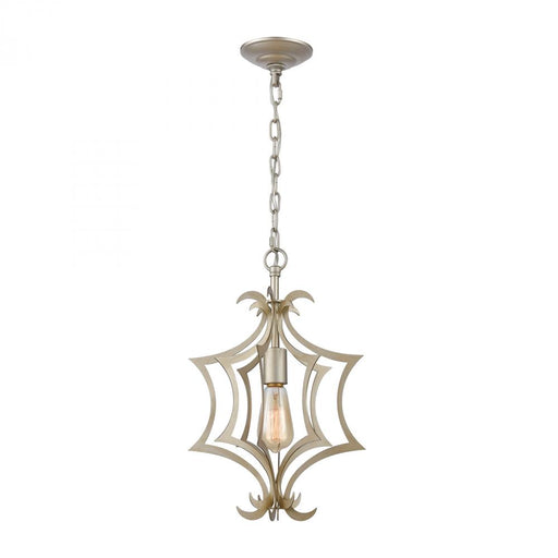 Delray 1-Light Mini Pendant in Aged Silver