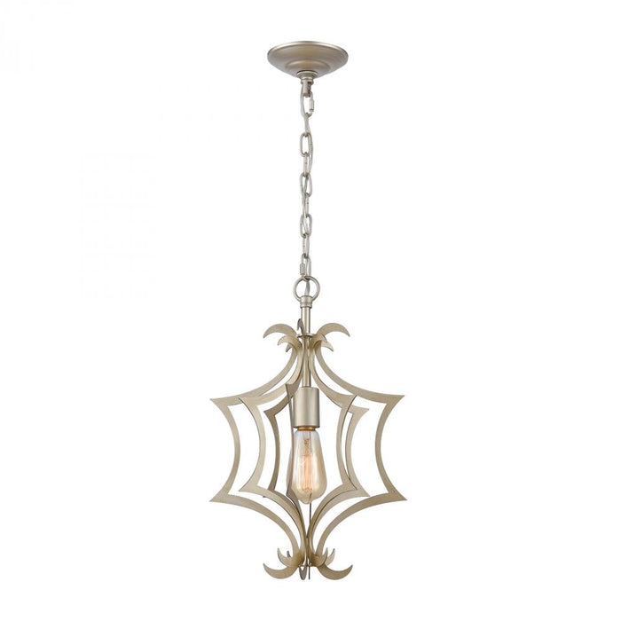 Delray 1-Light Mini Pendant in Aged Silver