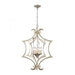 Delray 6-Light Pendant in Aged Silver