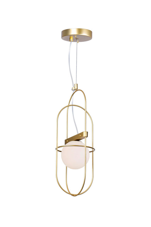 1 Light Mini Pendant with Medallion Gold Finish