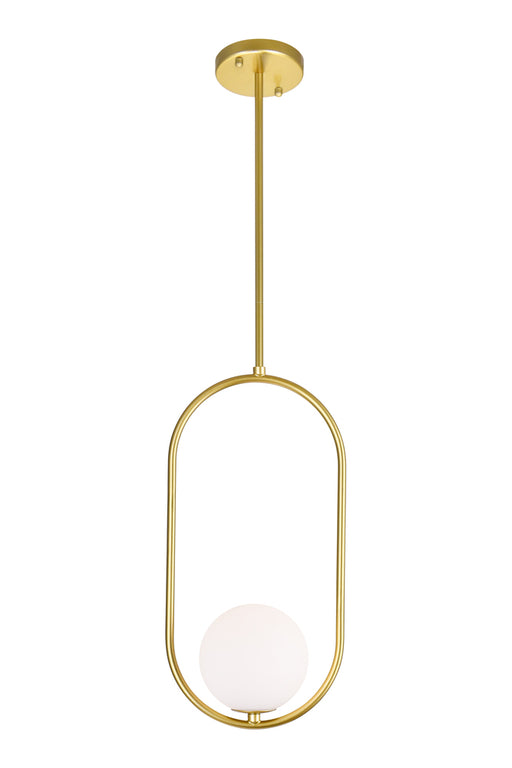 1 Light Mini Pendant with Medallion Gold Finish