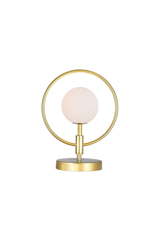 1 Light Lamp with Medallion Gold Finish