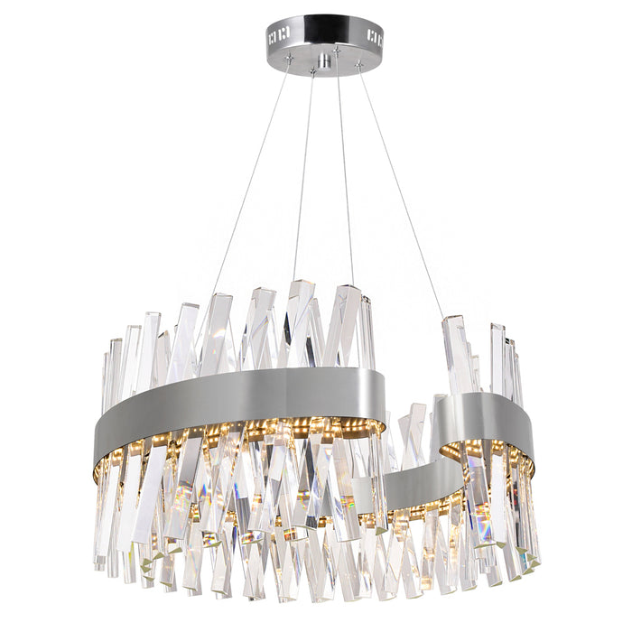 LED Chandelier with Chrome Finish