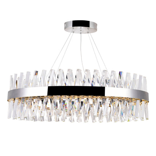 LED Chandelier with Chrome Finish