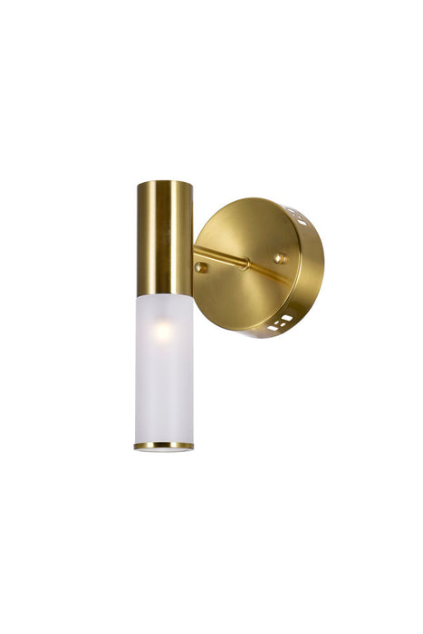 1 Light Sconce with Brass Finish