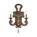 San Sebastian 2-Light Sconce in Spanish Antiquewood and Dark Bronze