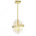 Millipede 8-in LED Satin Gold Mini Pendant