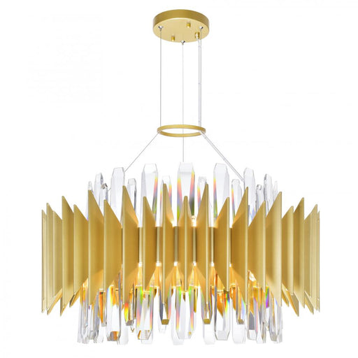 12 Light Chandelier with Satin Gold finish