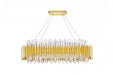 20 Light Chandelier with Satin Gold finish