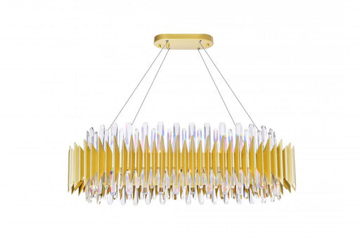 20 Light Chandelier with Satin Gold finish