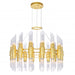 32 Light Chandelier with Satin Gold finish