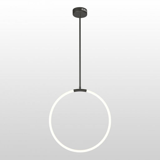 1 Light LED Chandelier with Black finish