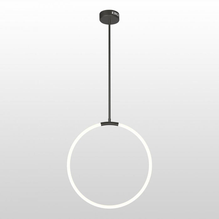 1 Light LED Chandelier with Black finish