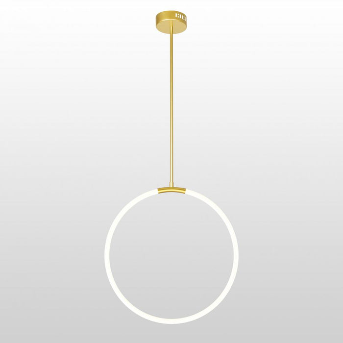 1 Light LED Chandelier with Satin Gold finish