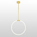 1 Light LED Chandelier with Satin Gold finish