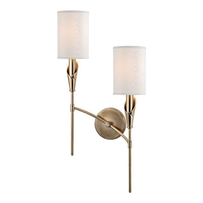 2 LIGHT RIGHT WALL SCONCE