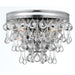 Calypso 2 Light Crystal Teardrop Polished Chrome Sconce