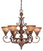 6 LIGHT CHANDELIER