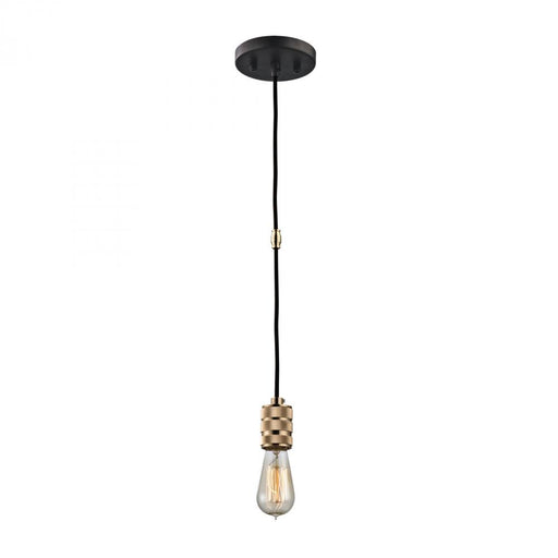 Camley 1-Light Mini Pendant in Oil Rubbed Bronze and Polished Gold