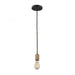 Camley 1-Light Mini Pendant in Oil Rubbed Bronze and Polished Gold