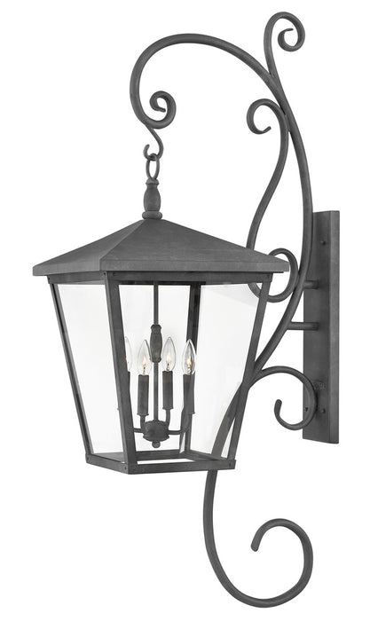 Extra Large Wall Mount Lantern with Scroll