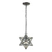 Star 1-Light Mini Pendant in Oiled Bronze with Clear Glass - Large