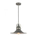 Carbondale 1-Light Pendant in Slate Mist and Satin Nickel with Slate Mist Metal Shade