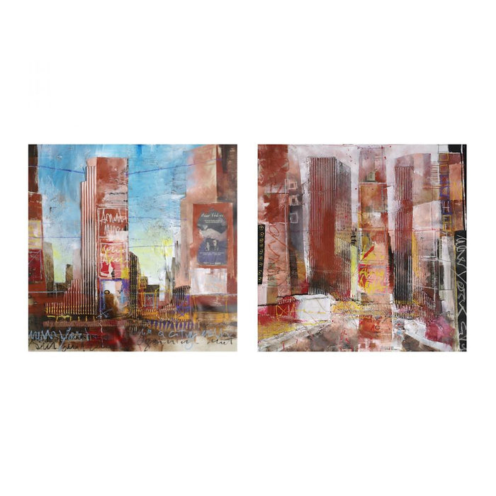 New York City IV (Exclusive Alberto Di Serafino Print on Canvas, Hand-painted Embellishments)