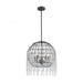 Yardley 5-Light Chandelier in Oil Rubbed Bronze with Wire Cage and Clear Crystal