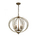 Elizabethan 5-Light Chandelier in Dark Bronze with Clear Crystal