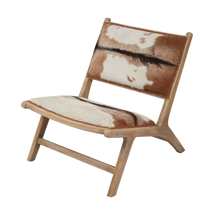 Organic Modern Hairon Leather Lounger