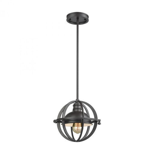 Aubridge 1-Light Mini Pendant in Oil Rubbed Bronze with Metal Shade