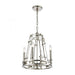 Bergamo 4-Light Chandelier in Polished Nickel