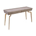 Larocca Console Table in Soft Gold and Grey Birch Veneer