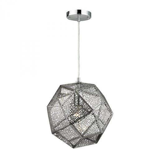 Roxa 1-Light Mini Pendant in Polished Chrome with Mesh Metal Shade