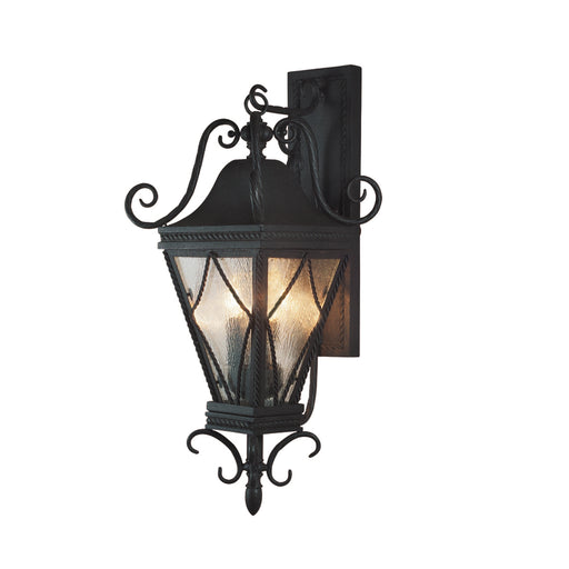 Mavis, Outdoor, 3Lt Sconce, Med, Black