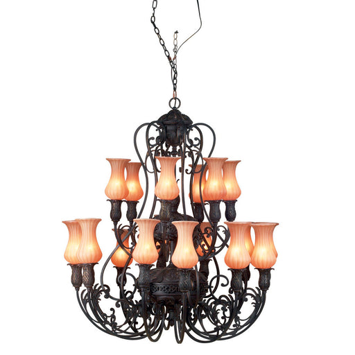 RICHTREE,18LT CHANDELIER,BRONZ