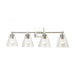 East Point 4-Light Vanity Light in Polished Chrome with Clear Glass