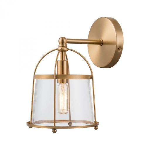 Merrick 1-Light vanity light in  Satin Brass