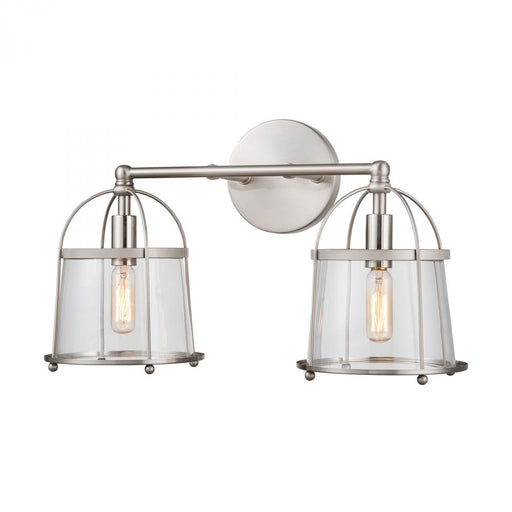 Merrick 2-Light vanity light in  Satin Nickel