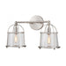 Merrick 2-Light vanity light in  Satin Nickel