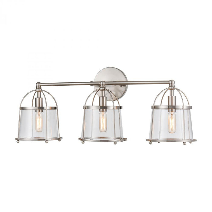 Merrick 3-Light vanity light in  Satin Nickel