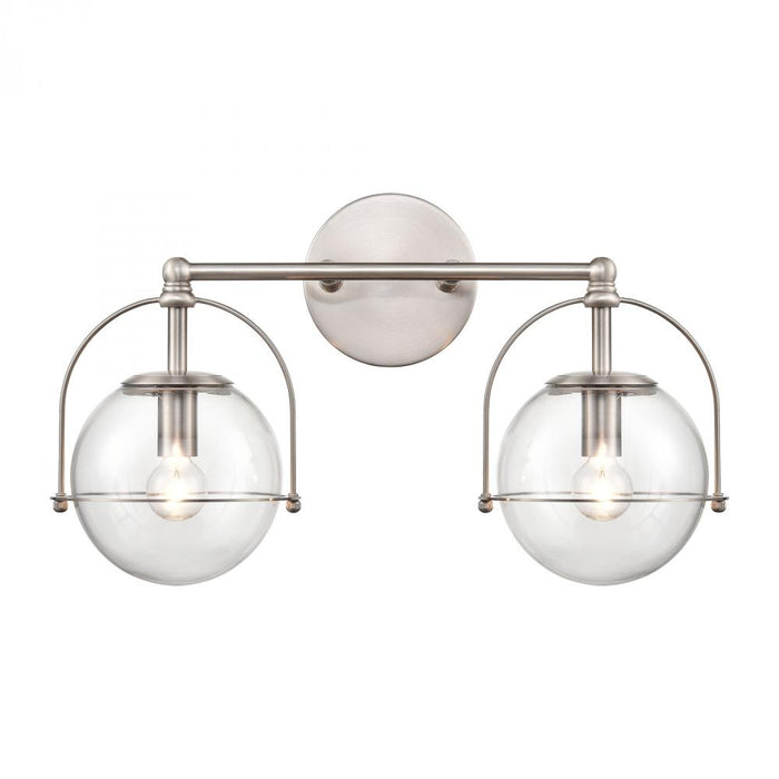 Langford 2-Light vanity light in  Satin Nickel