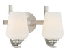 2 LIGHT, BATH FIXTURE IN METAL