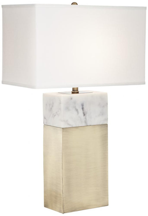 TL-Faux marble with ant brass metal