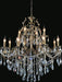 12 Light Up Chandelier with Antique Brass finish