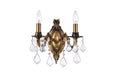 2 Light Wall Sconce with French Gold finish