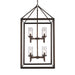 Smyth 8 Light Pendant (Gunmetal Bronze & Clear Glass)