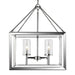 Smyth 4 Light Chandelier (Chrome & Clear Glass)